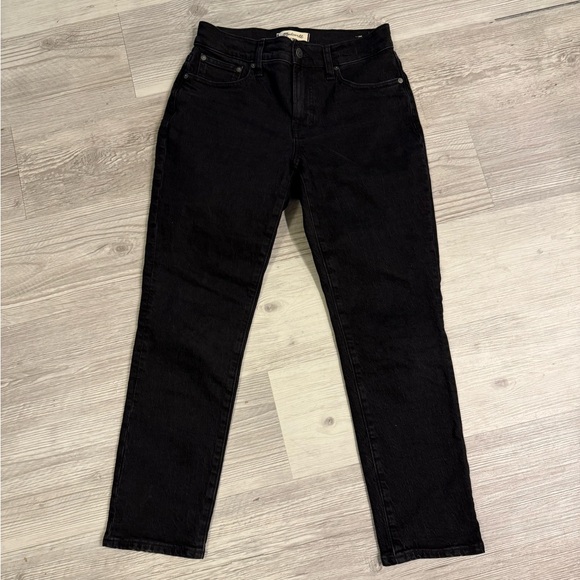 Madewell Women's Black Straight Leg Jeans 26 - Picture 2 of 10